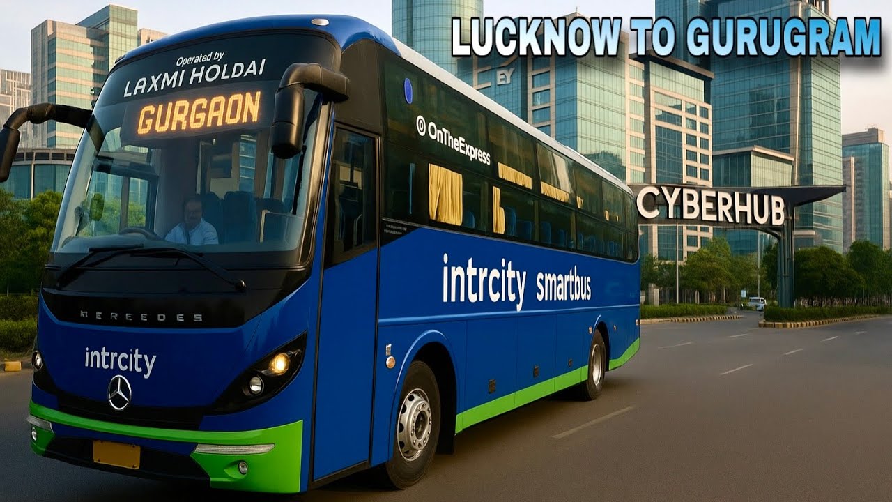 Из Лакхнау в Гуруграм на Intrcity Smartbus | Спальный автобус с кондиционером и туалетом
