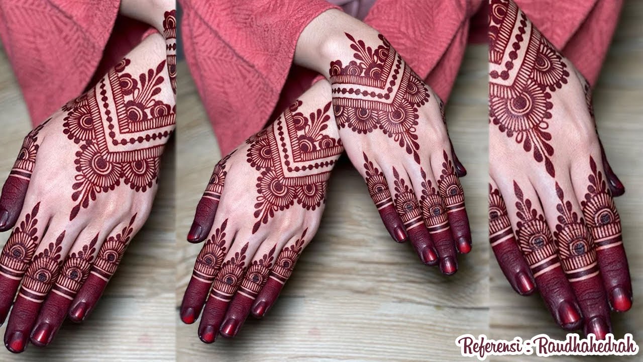 Tutorial henna untuk pemula. HENNA MEHNDI DESIGN