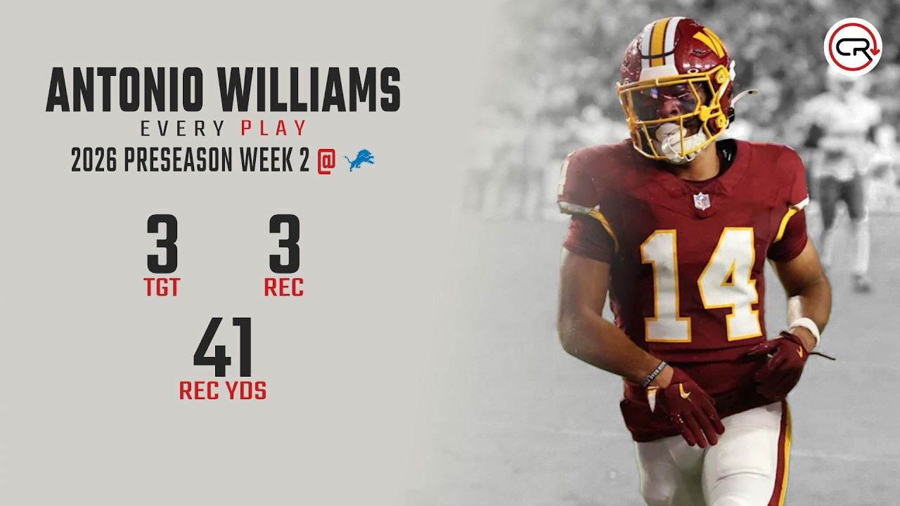 Antonio Williams Preseason Week 2 Highlights vs Lions | Every Target and Catch
