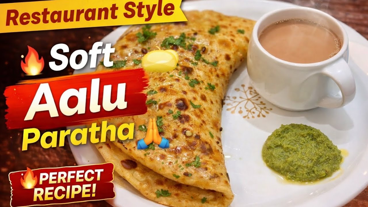 Restaurant style soft aalu paratha.   Agar aapke bhi parathe fat jate hain.... To dekhiye...