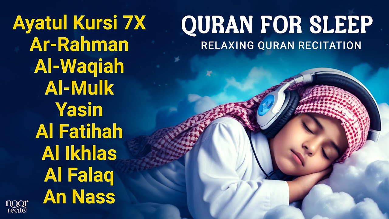 Relaxing Quran for Spiritual Healing | Ayatul Kursi, Al Fatiha, Surah Yasin, Ar Rahman, Waqiah, Mulk