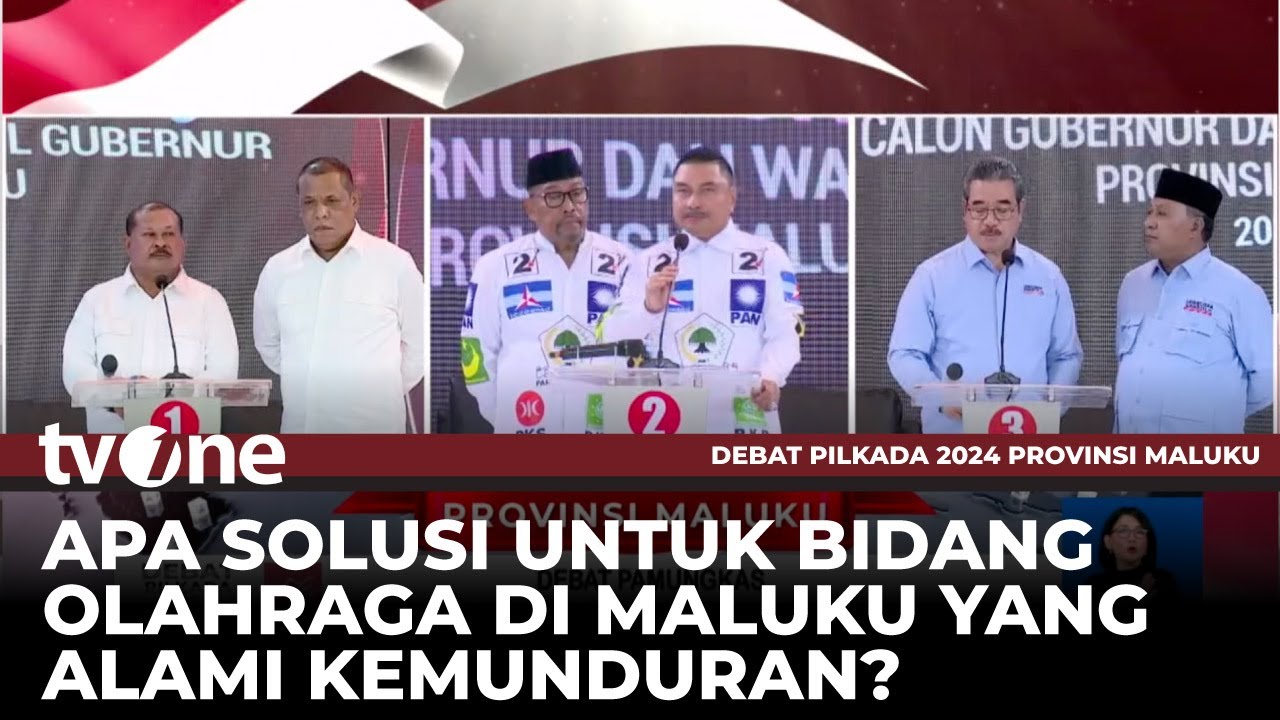 Maluku Alami Kemunduran di Bidang Olahraga, Ini Jawaban Paslon 2 | Debat Pilkada tvOne