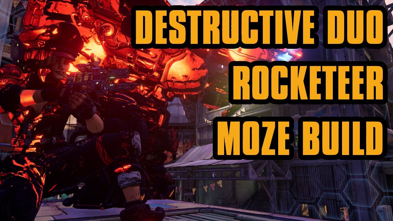 Hybrid Rocketeer Moose Build - 1 Shotting SpongeBoss with a white rarity weapon | Borderlands