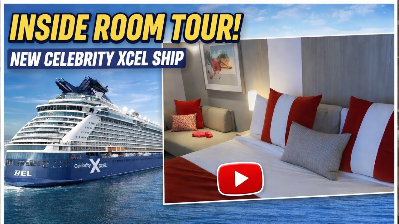 Экскурсия по каюте изнутри! Совершенно новый круизный лайнер Celebrity Xcel.