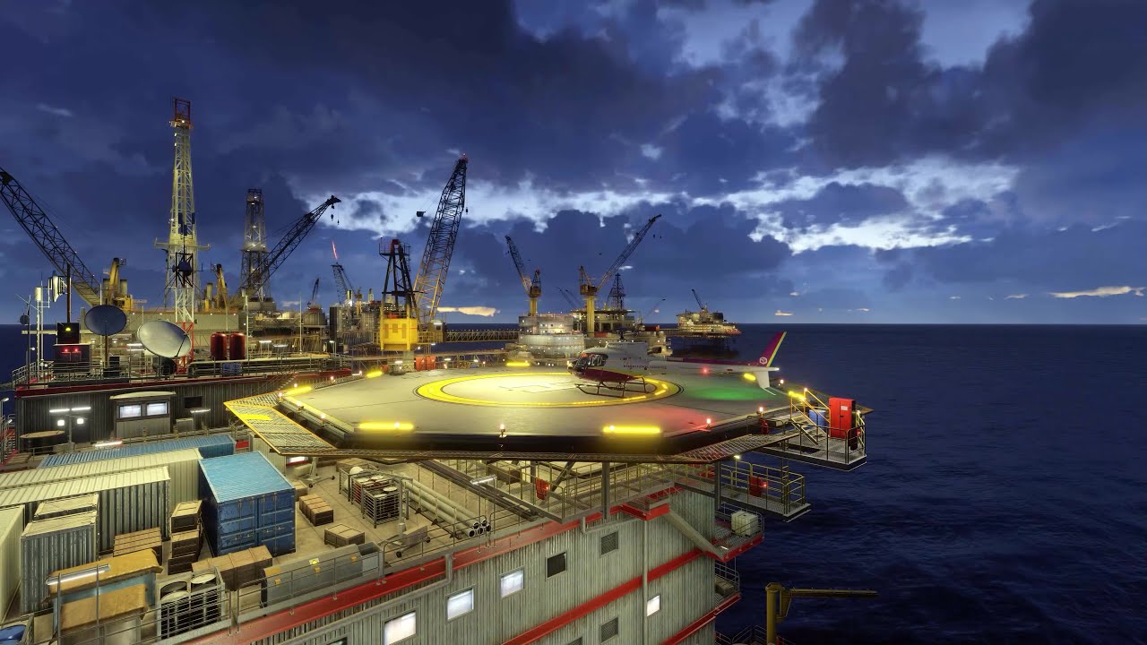 MSFS 2024 plates formes pétrolières