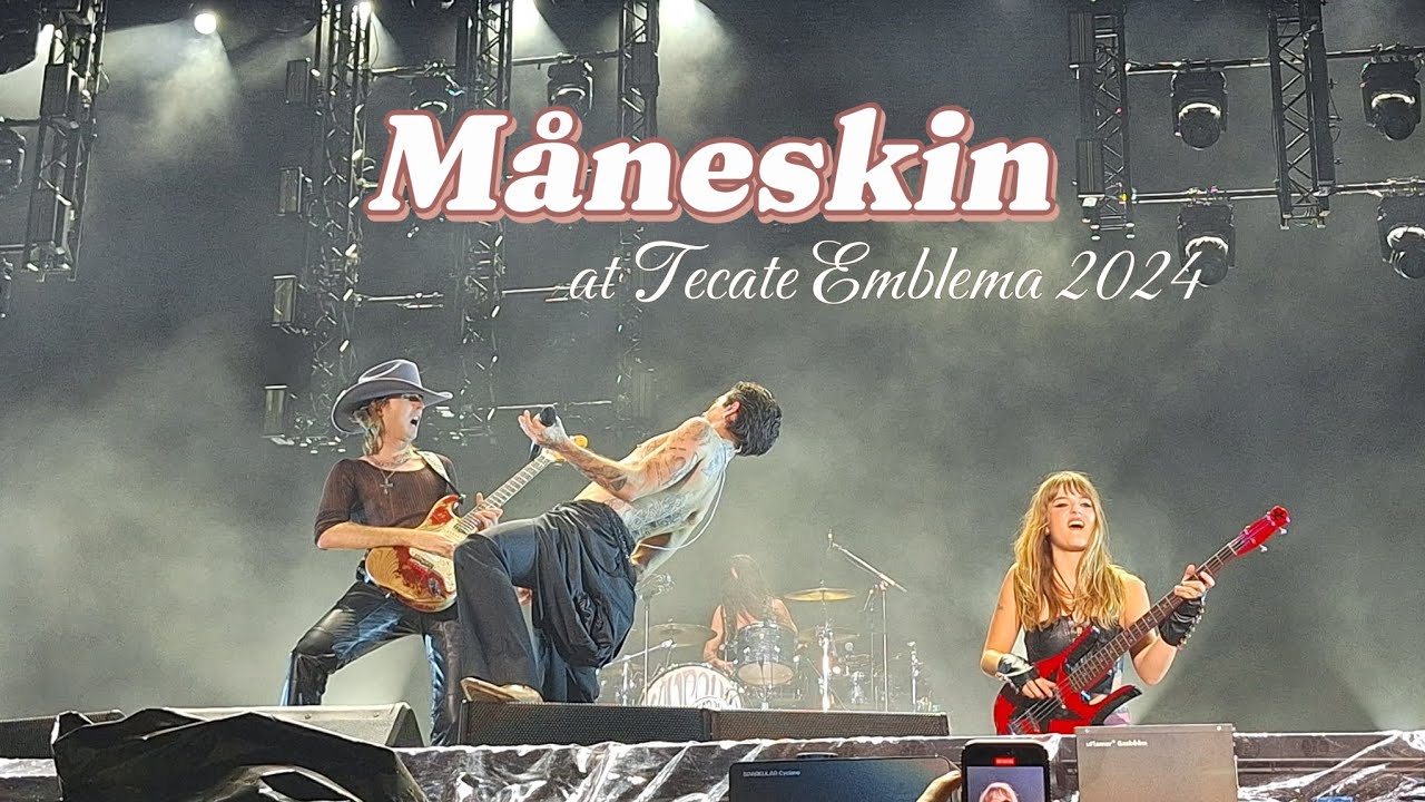 Måneskin at tecate Emblema 2024, México [pov: First Row] (not the full show)