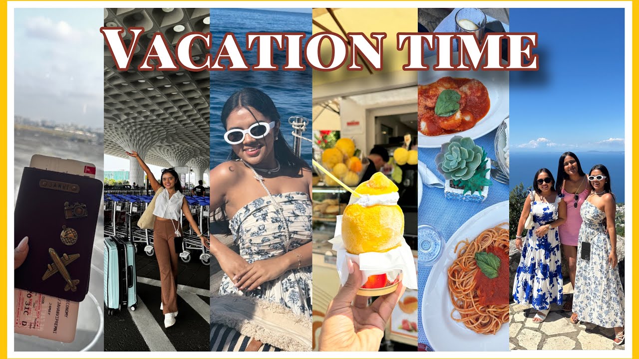 Vacation Time with My Bestfriend & Sister in ITALY🇮🇹 | ✈️😍🌊 Part -1