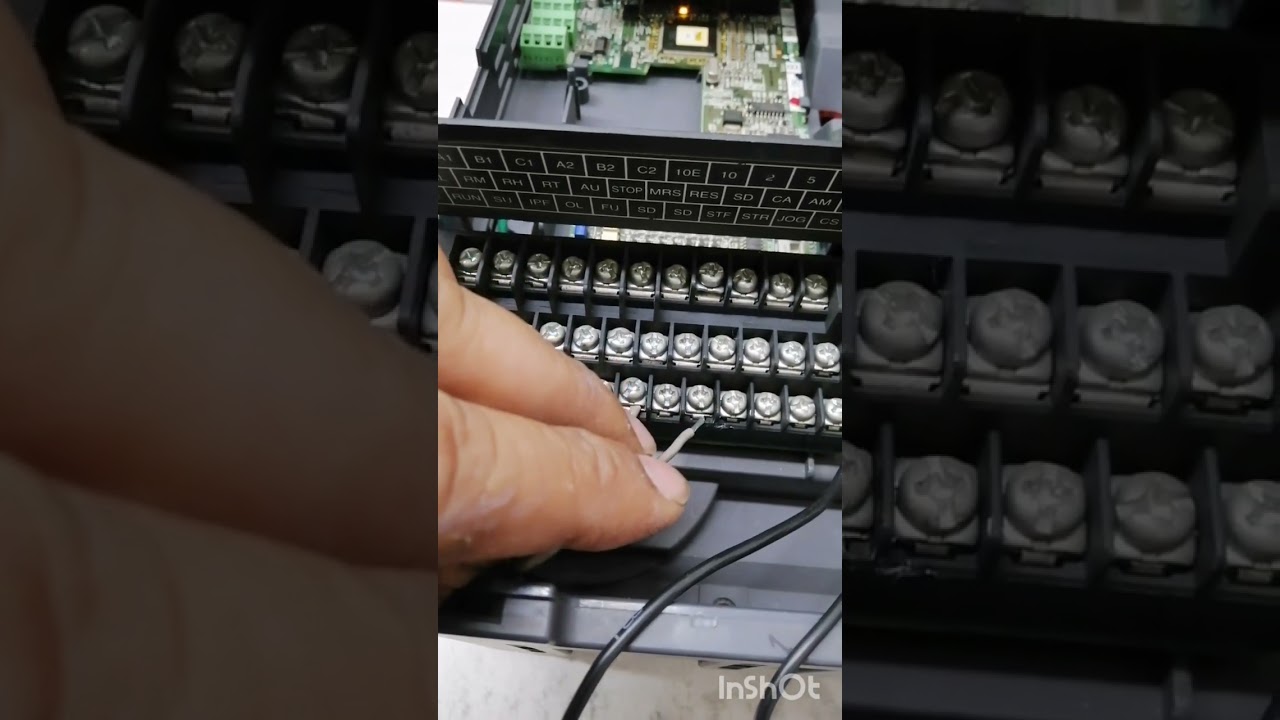 Mitshubishi VFD 11kw,model F700 series, E.UVT (undervoltage)solve test by terminal,keypads mode run.