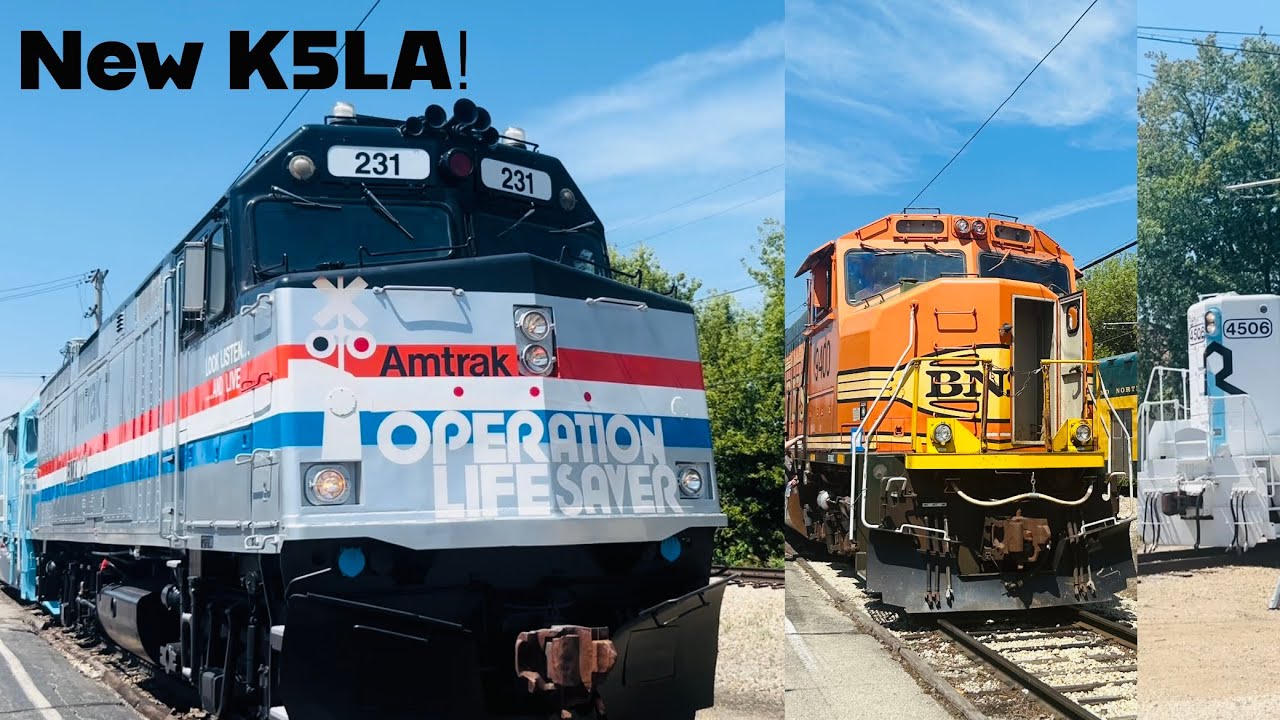 Action at IRM’s Diesel Days 2025! Ft: Amtrak #231, Maersk SDP40F #6976, and lots of Hornshows! 