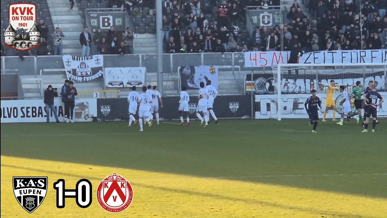 KAS EUPEN - KV KORTRIJK [1-0] CHALLENGER PRO LEAGUE SPEELDAG 23 ( TERUGRONDE) 