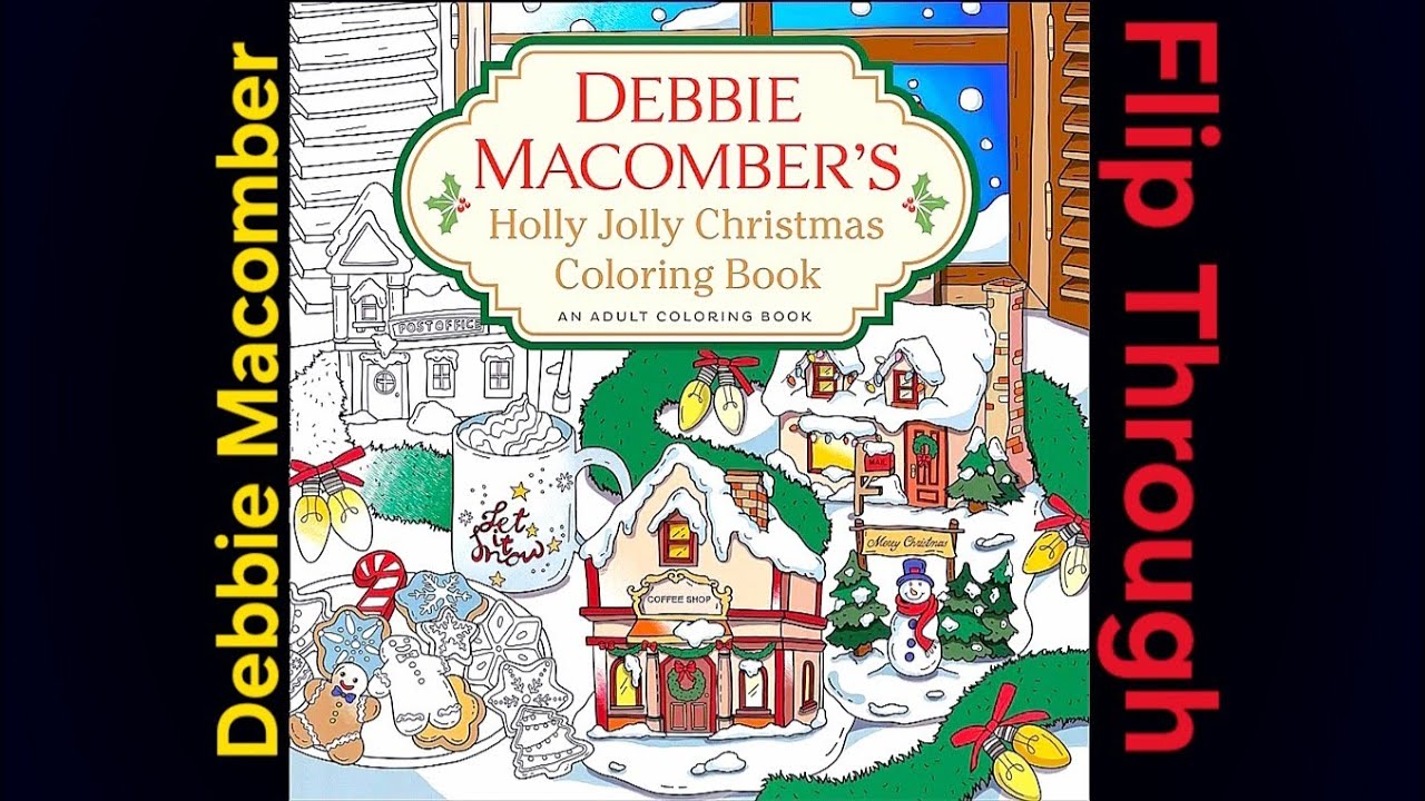 Debbie Macomber's Holly Jolly Christmas Coloring Book Flip Through