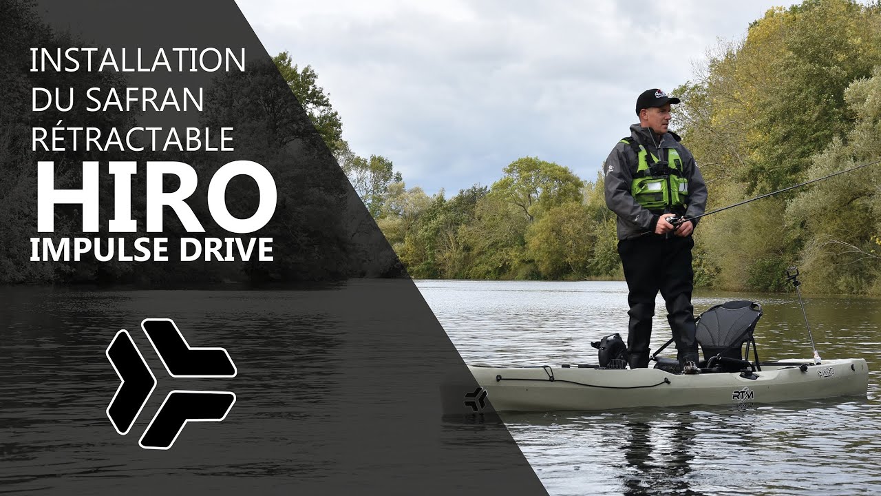 Installation système câblage et safran HIRO - RTM kayaks