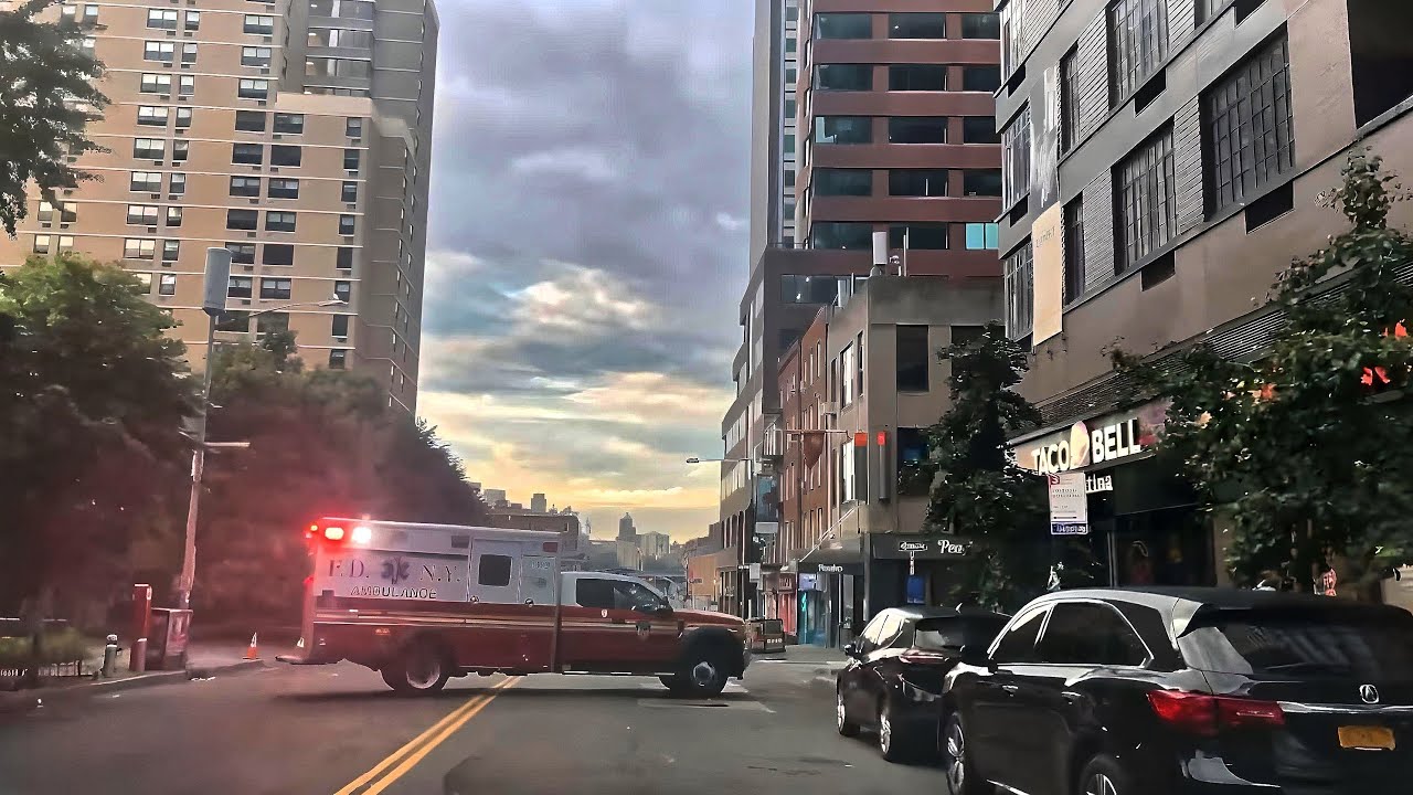 NYC Live : New York City Live Stream, Driving In Manhattan, Financial District, FDR Drive North.