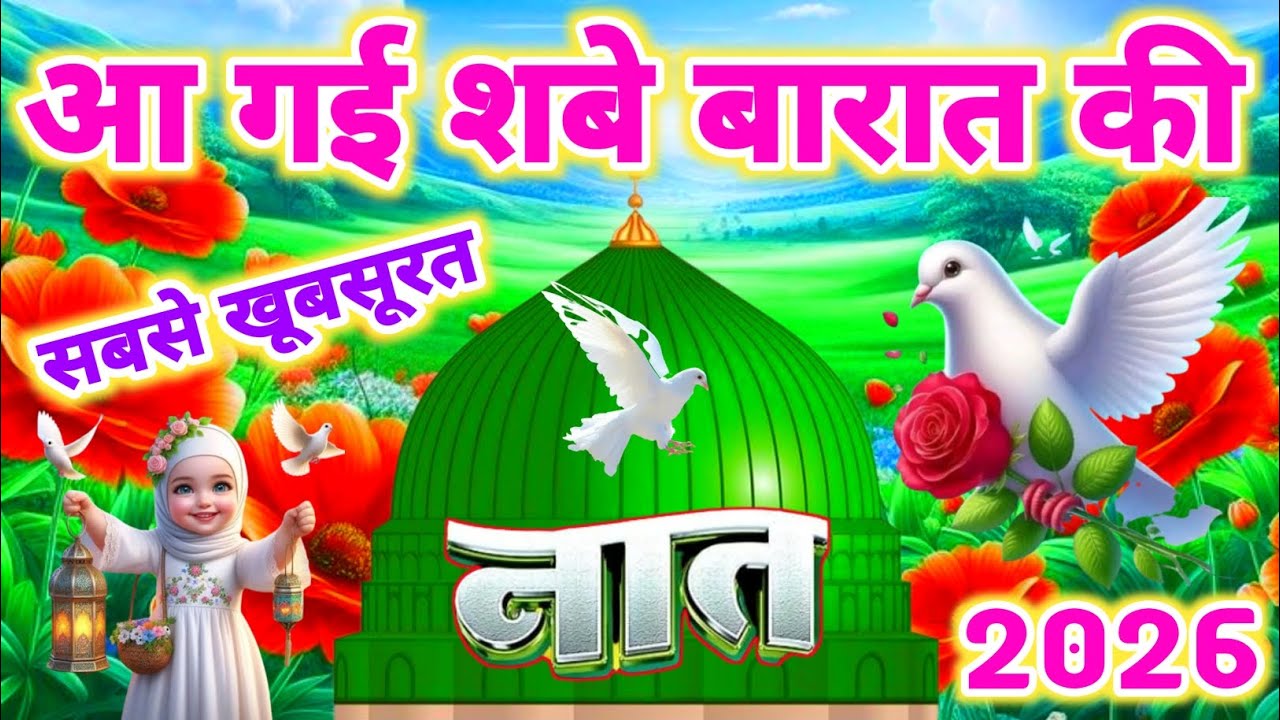 आ गई शबे बारात की रात की सबसे शानदार नात 🤲💕 || Shab E Baraat Special Naat || New Naat 2026 || 
