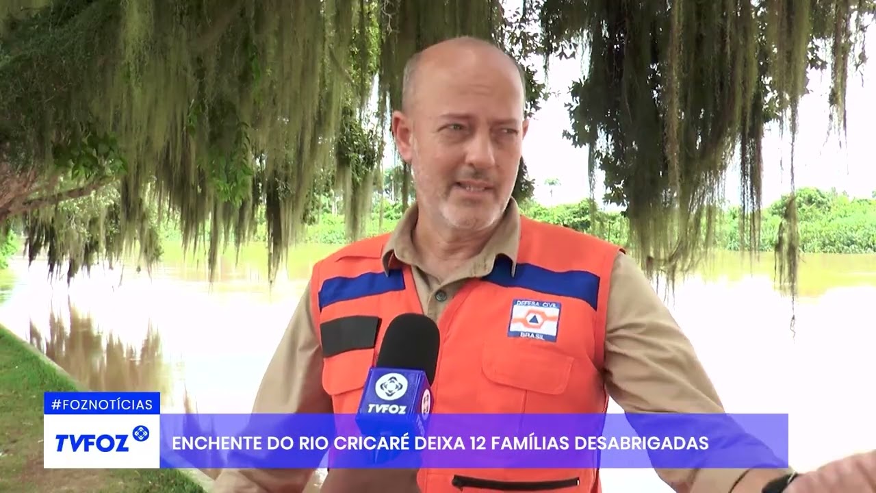 Enchente do rio Cricaré deixa 12 famílias desabrigadas