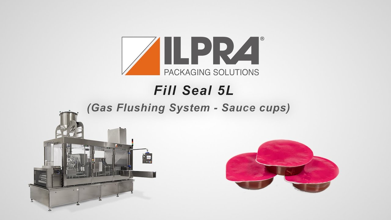 Ilpra filling and sealing machine for sauce packaging - Gas Flush - 5L