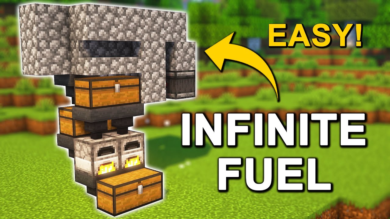 INFINITE Fuel Automatic Smelter in Minecraft 1.21+ (Tutorial)