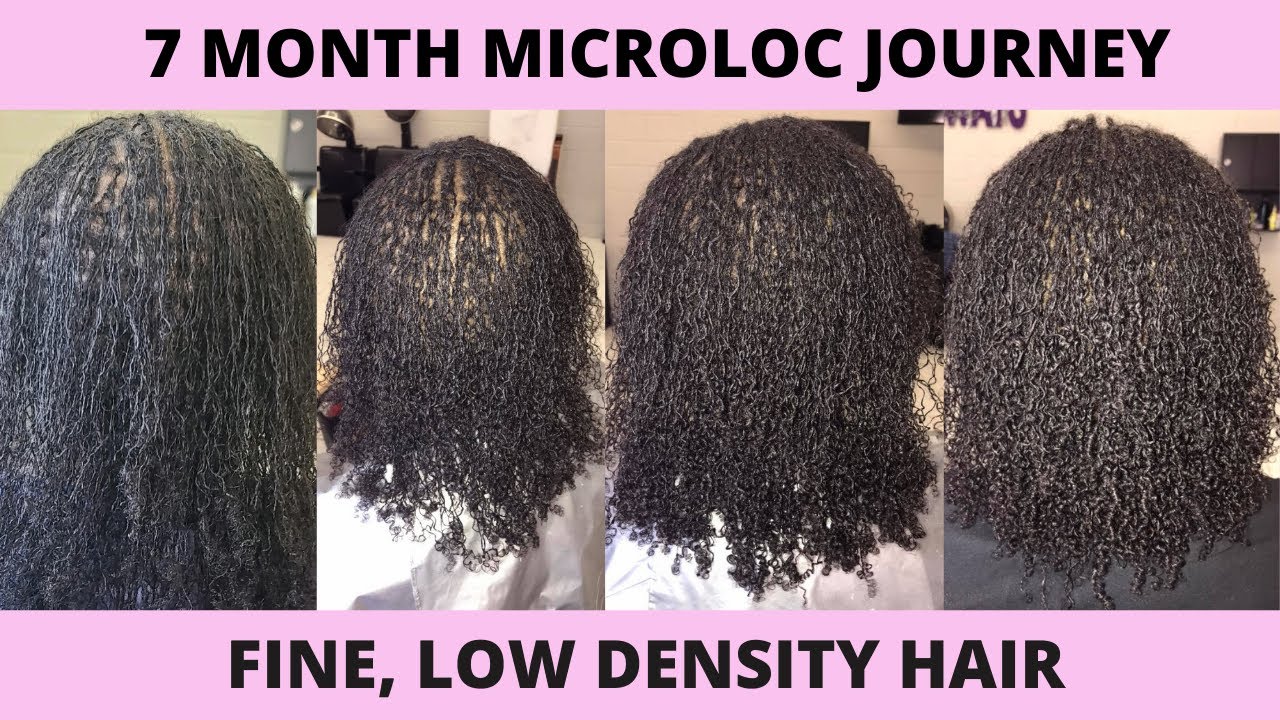 7 MONTH VISUAL MICROLOC UPDATE ON FINE LOW DENSITY HAIR | LOC JOURNEY