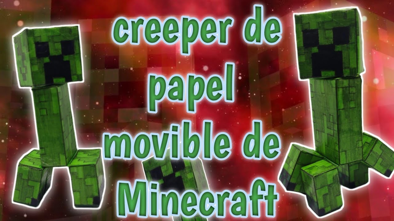 Minecraft Papercraft: cómo hacer al creeper movible de papel de Minecraft super fácil y rápido