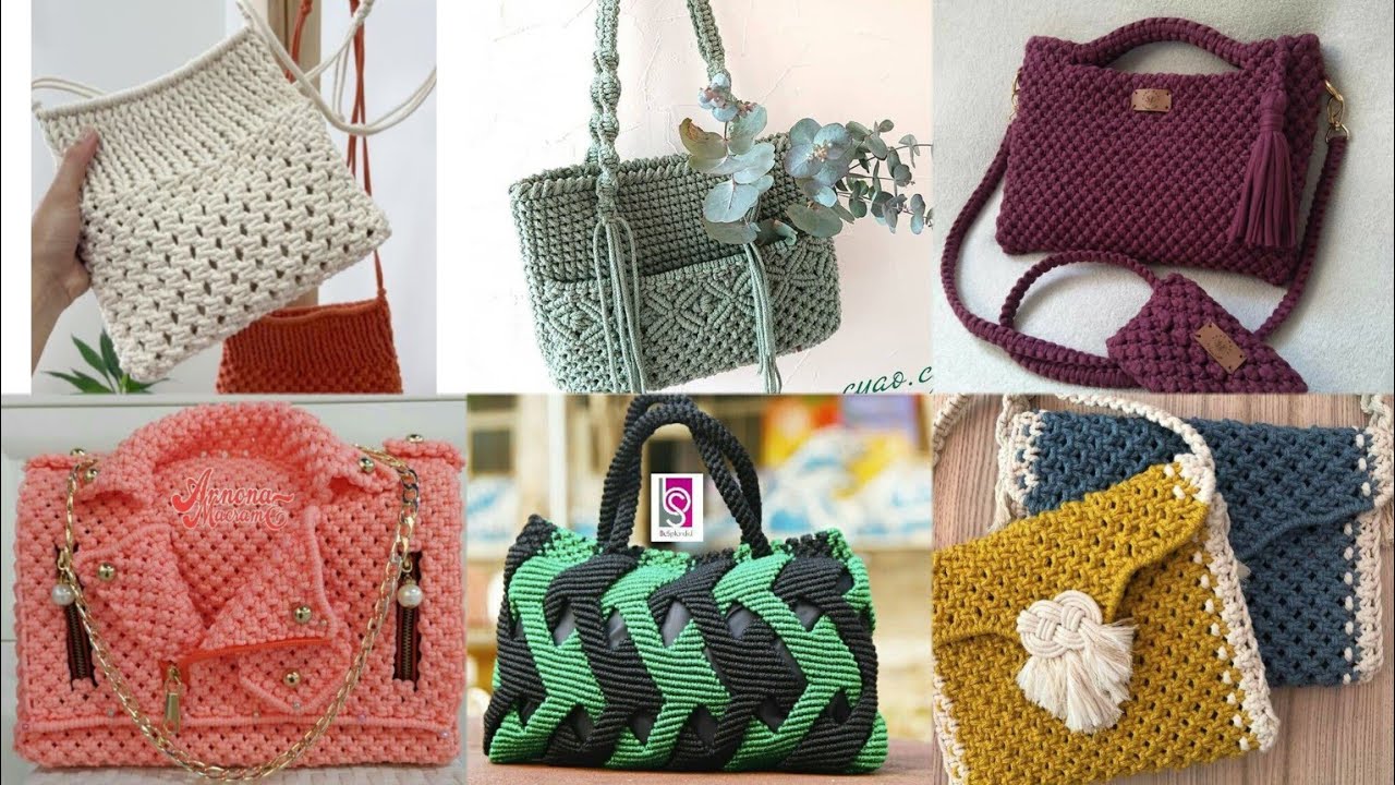 Macrame bag collections /macrame purse @diymacramee
