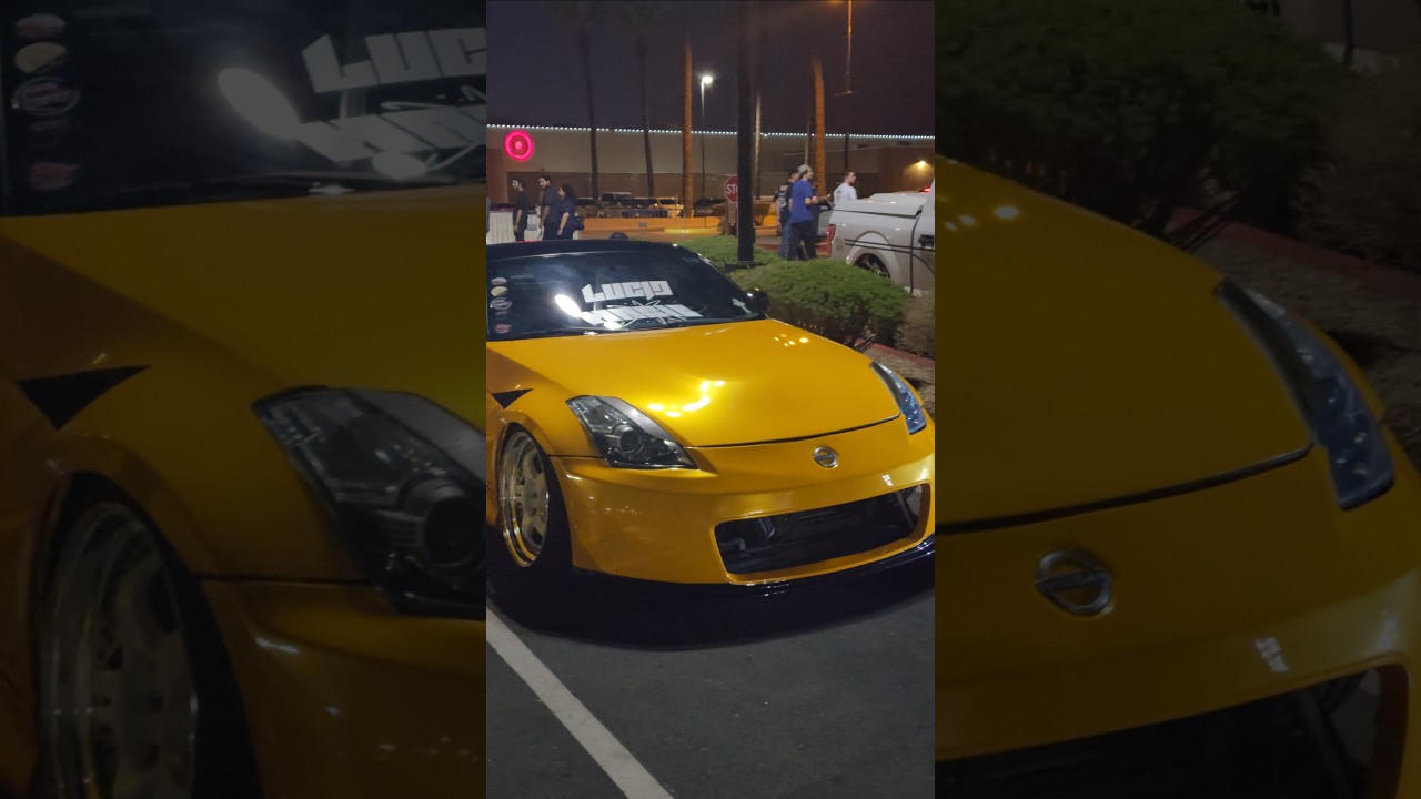 Highly modified nissan 350z #fairladyz #jdm #slammed #widebody #z32