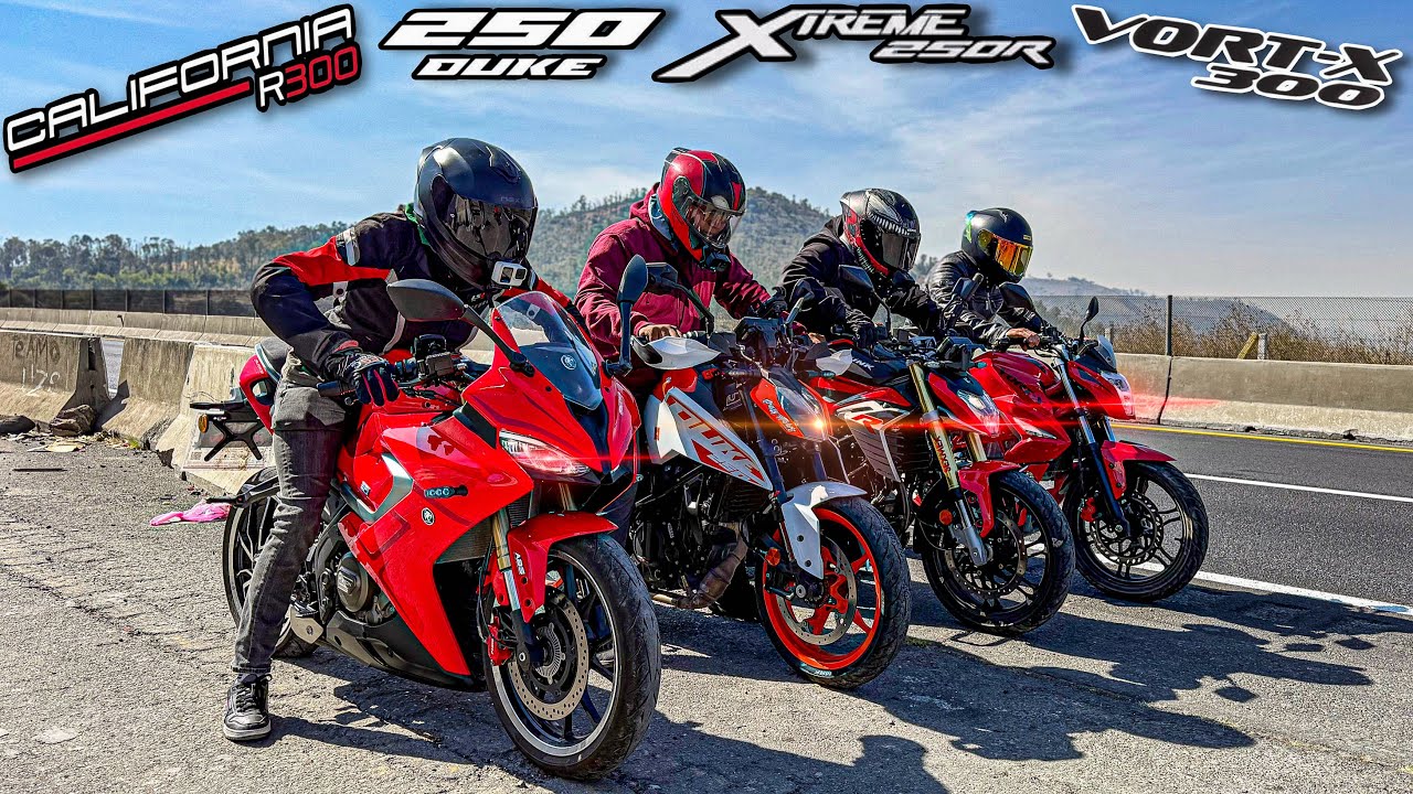 ¡California R300 vs Duke 250 vs Hunk 250R vs Vort-x 300!🔥🛩️|Carrera|¡LOS TOP GLOBALEEES!🔥😱