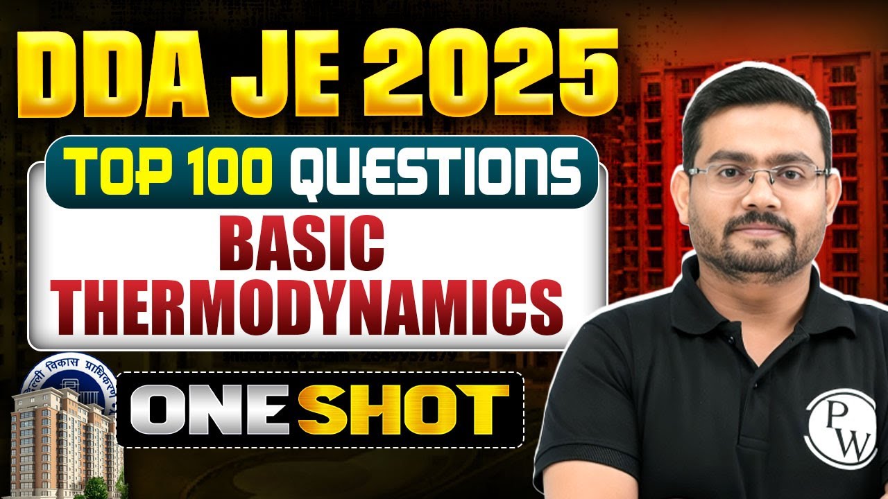 Basic Thermodynamics in ONE SHOT | DDA JE Mechanical Classes | Thermodynamics DDA JE 2025