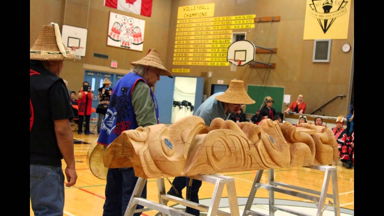 Raising the Haisla Totem in Kitimat, BC