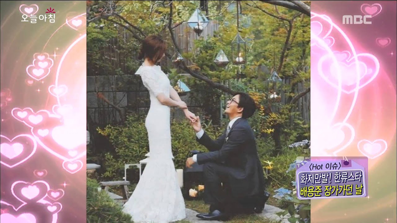 [Morning Show] Bae-young-joon& Park-soo-jin 'marriage' HOT! site '배용준&박수진' 결혼[생방송 오늘 아침] 20150727