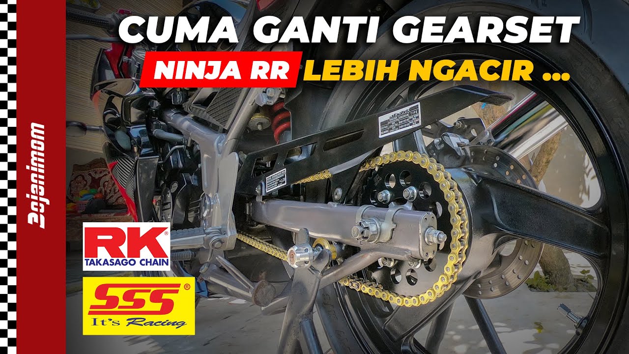 GEARSET NINJA RR SSS RK TAKASAGO JAPAN | MOTOR JADI LEBIH NGACIR