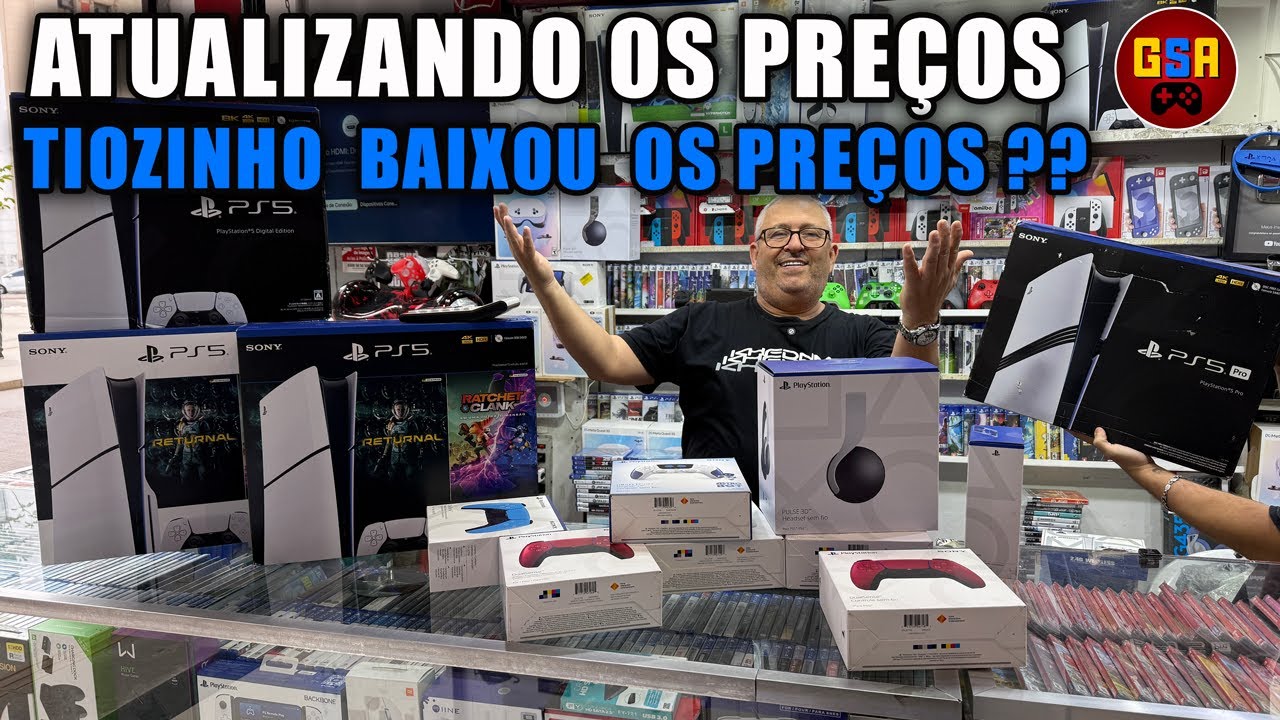 ATUALIZANDO OS PREÇOS!!! TIOZINHO BAIXOU OS PREÇOS??? GSA GAMES SANTA IFIGÊNIA