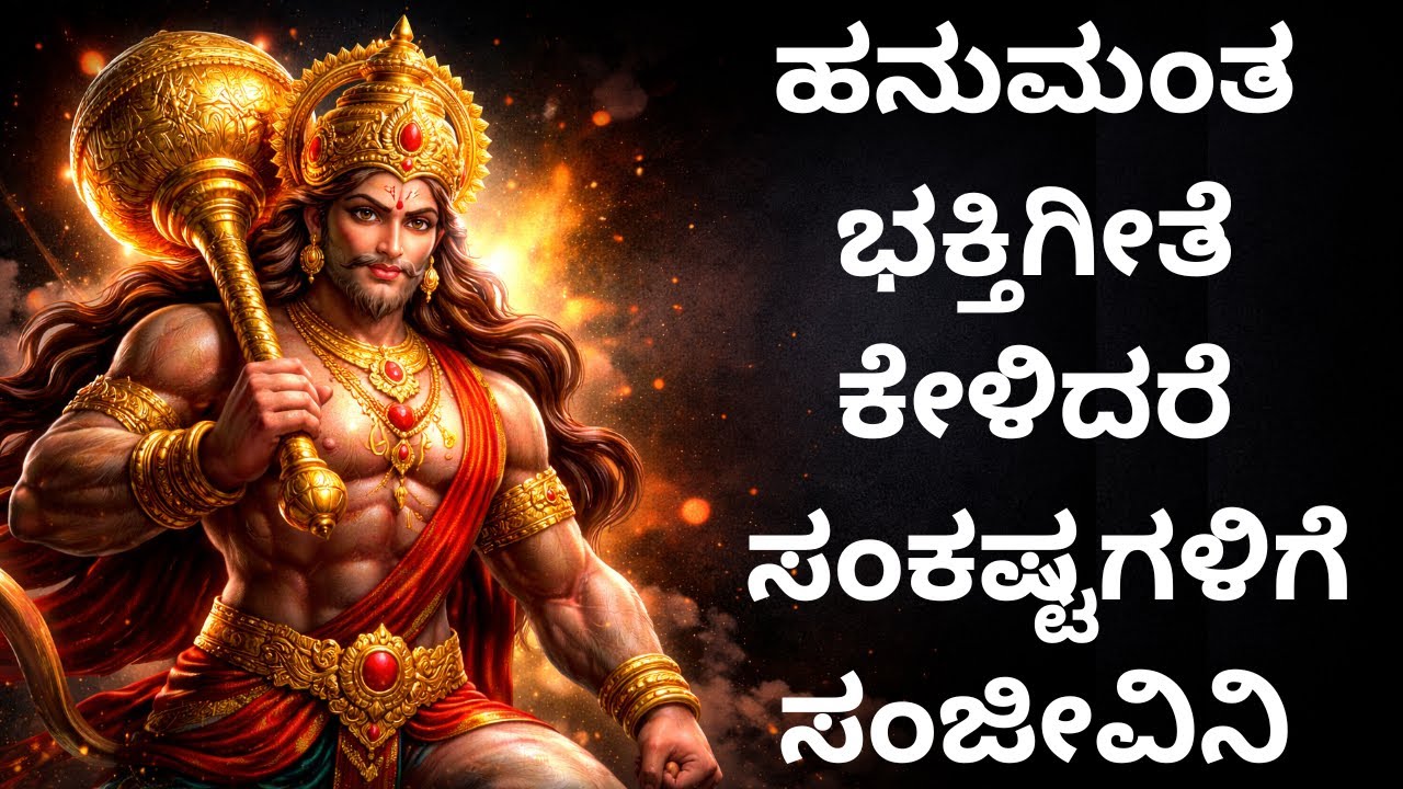 ಹನುಮಂತ ಭಕ್ತಿಗೀತೆ | ಸಂಕಷ್ಟಗಳಿಗೆ ಸಂಜೀವಿನಿ | ಶಕ್ತಿಶಾಲಿ ಹನುಮಾನ್ ಹಾಡು