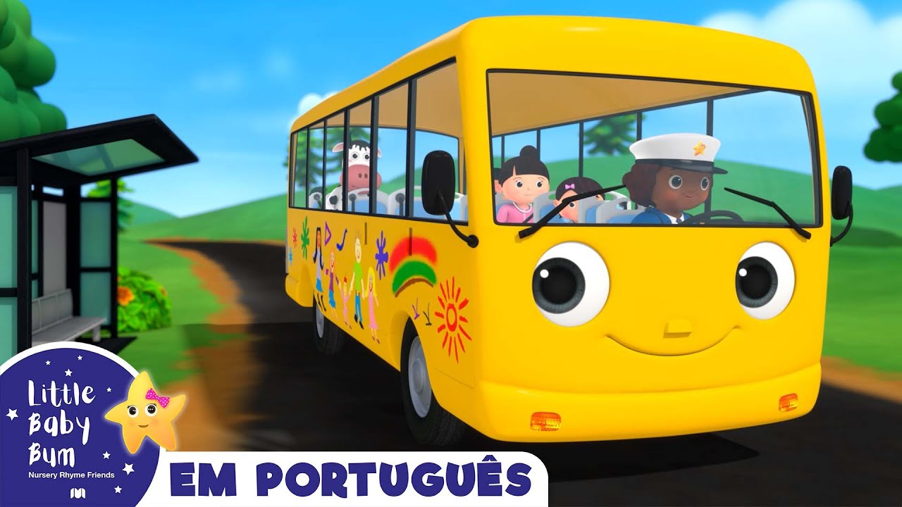 As rodas do ônibus - Chuva chuva, vá embora! | Canções para crianças | Little Baby Bum em Português