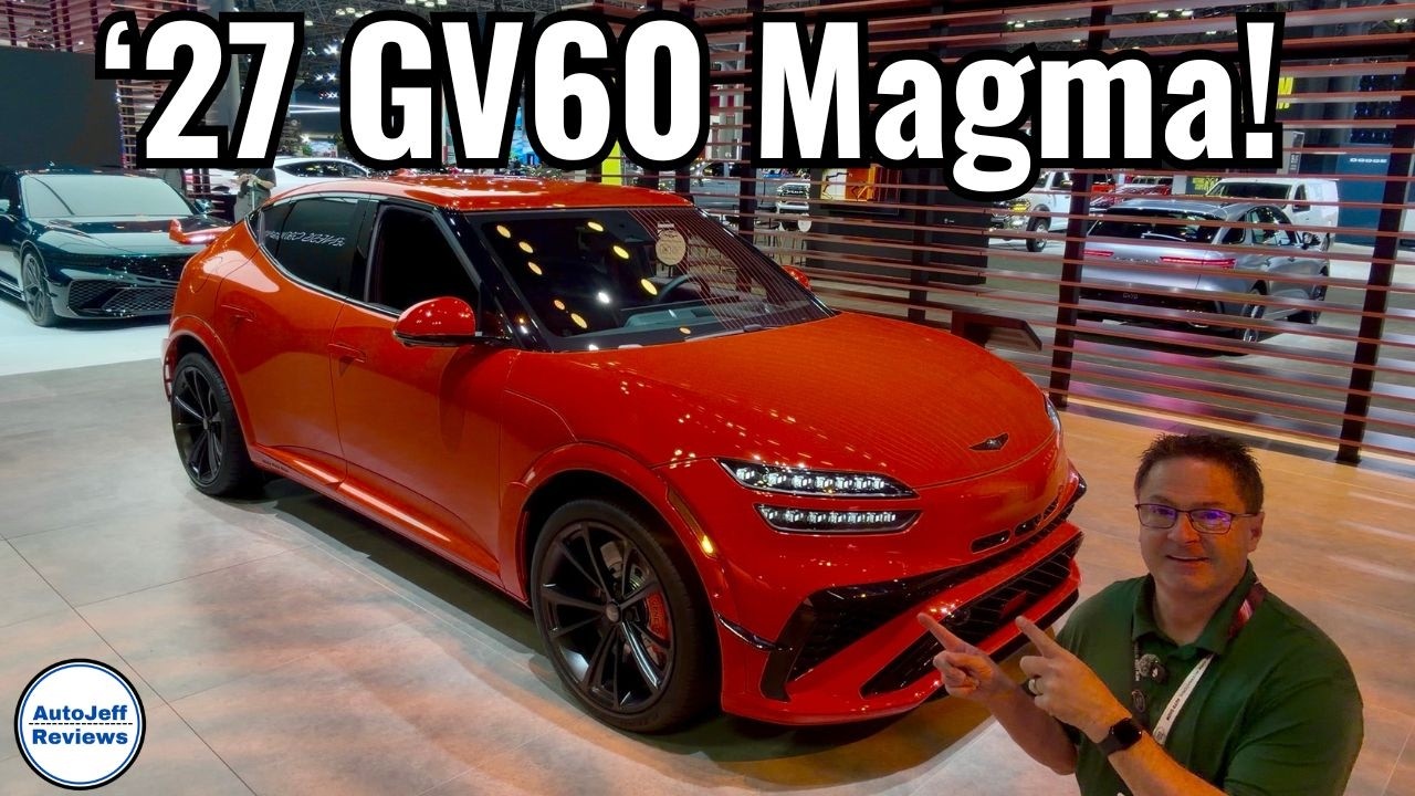 Genesis GV60 Magma 2027 года: пол &mdash; это ЛАВА!