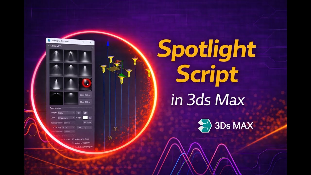 Install Spotlight Generator Script in 3ds Max | Free Lighting Tool for Archviz