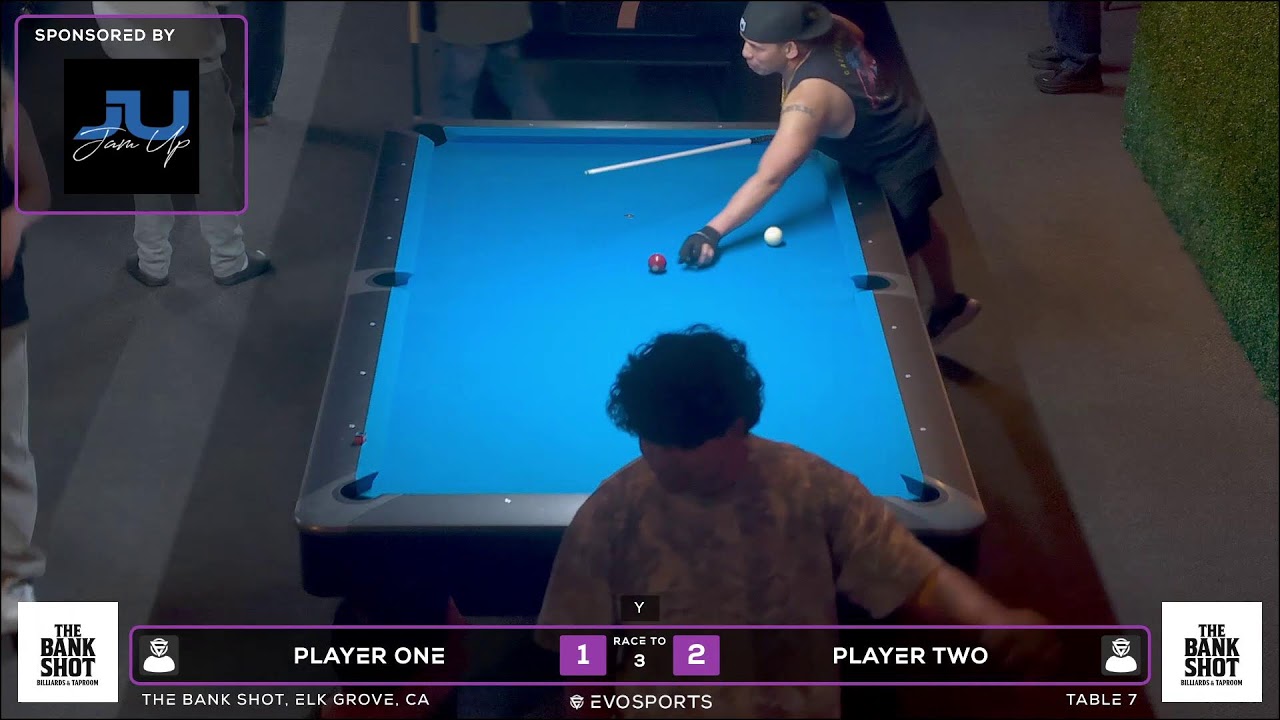 PLAYER ONE vs PLAYER TWO - THE BANK SHOT - TABLE 7 | EvoSports