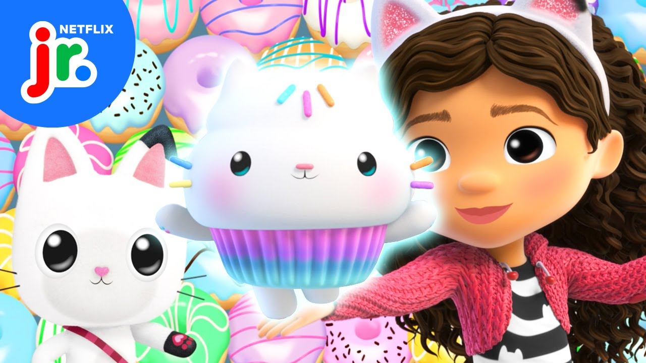 Celebrate Cakey's Birthday! 🧁 Gabby's Dollhouse | Netflix Jr