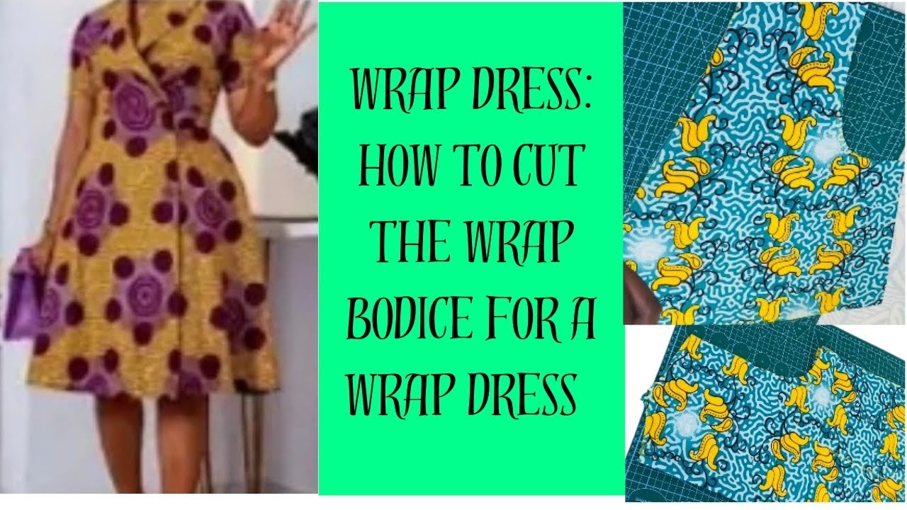 Clothing, DIY HOW TO CUT A WRAP DRESS 👗/ without pattern. Wrap  dress 👗, easy method!