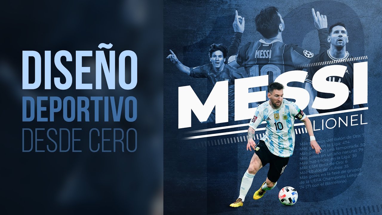 CREA un DISEÑO DEPORTIVO desde cero con Photoshop e Illustrator | Incluye Overlay y Preset de regalo