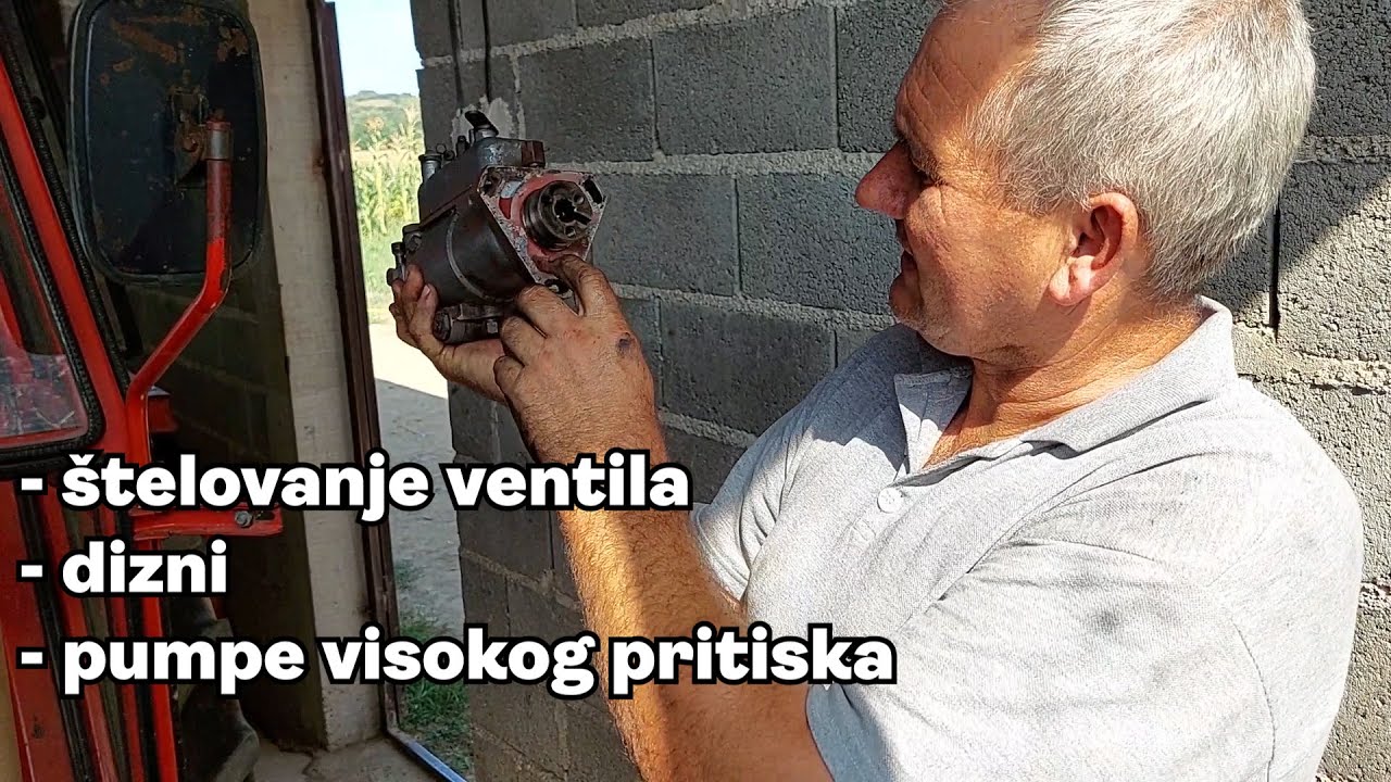 Servis traktora IMT 539 DLI-štelovanje ventila, pumpe visokog pritiska i dizni