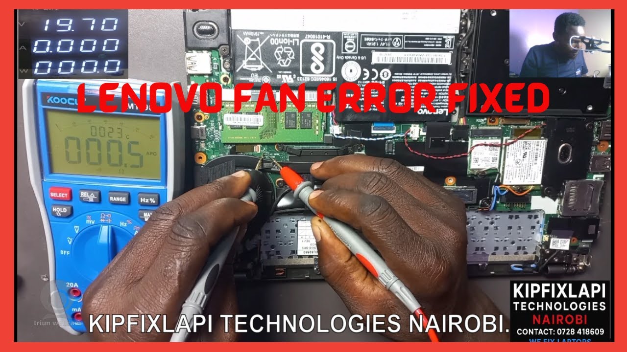 LAPTOP REPAIR:LENOVO FAN ERROR FIX, model Lenovo x270.