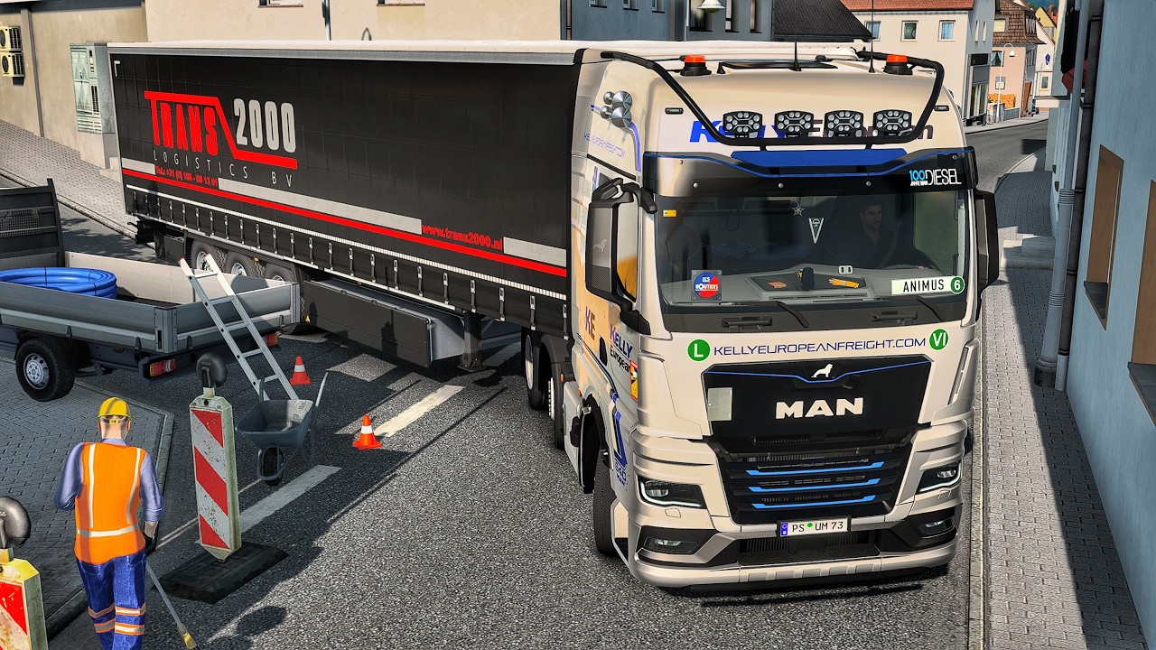 Maneuvering Narrow City Roads to Scenic Countryside In Germany | #ets2 1.56