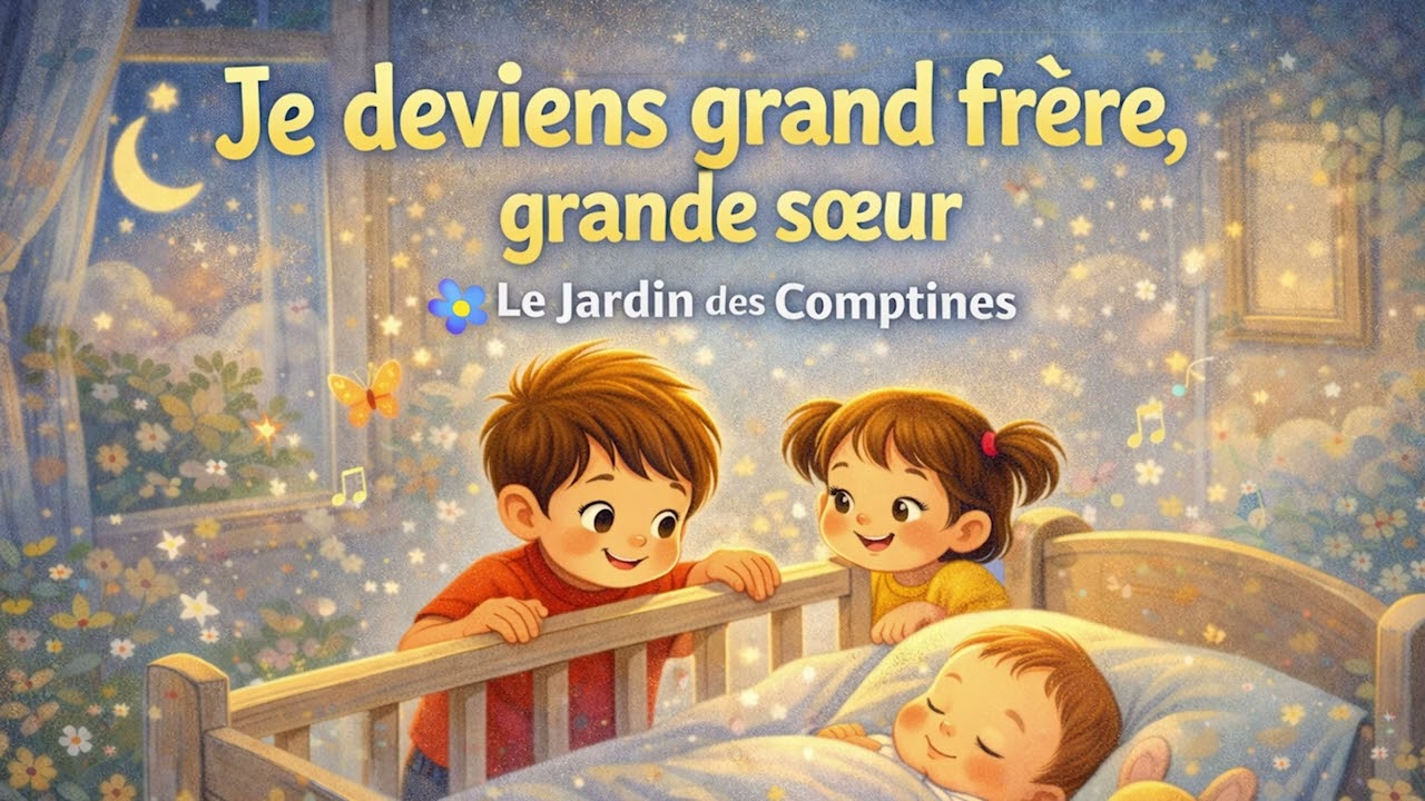 Je deviens grand frère grande sœur 👶 | Chanson sur l’arrivée d’un bébé | Comptine famille maternelle