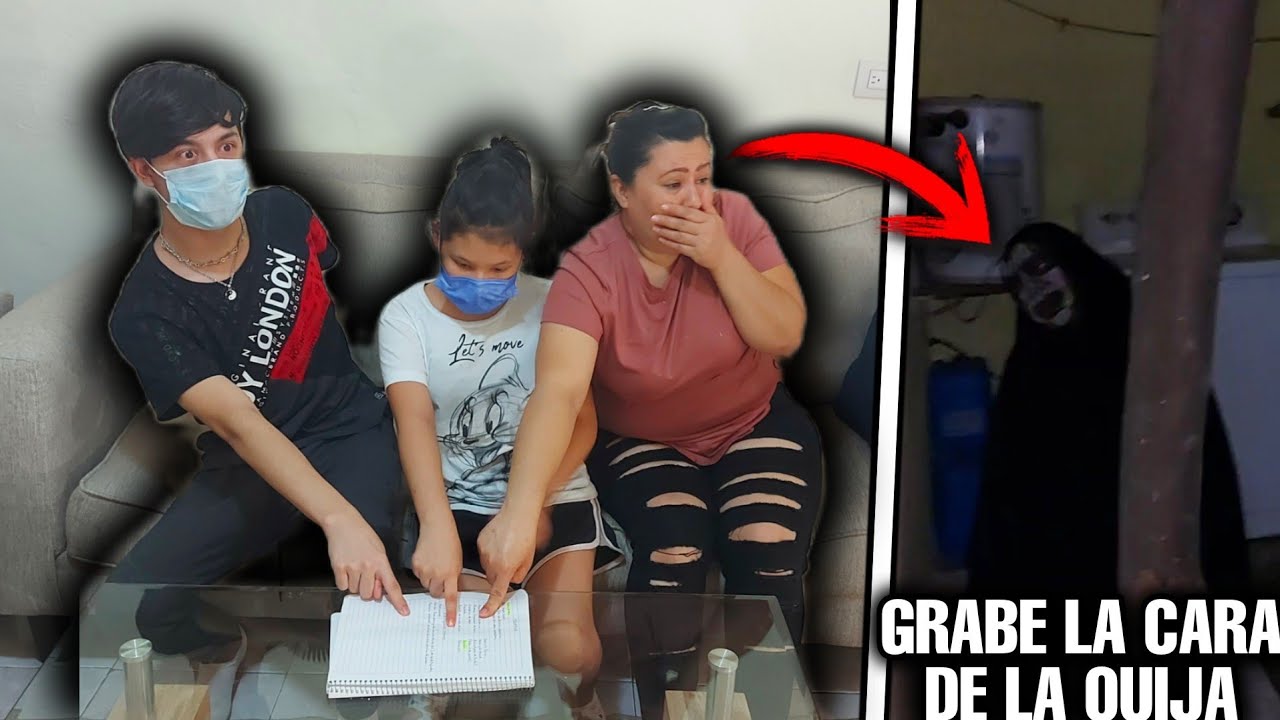 JUGAMOS A LA OUIJA EN LA NOCHE Y GRABE *LA CARA DE LA OUIJA* 😨 *Terrorifico*