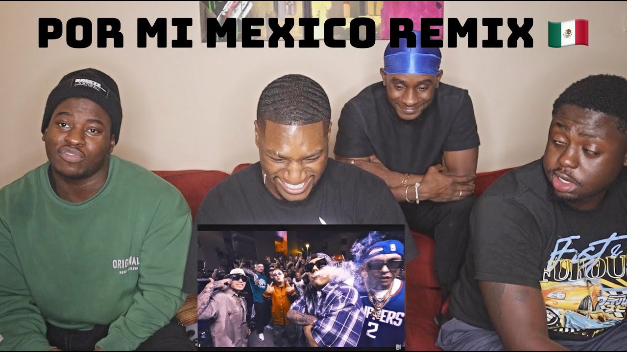 POR MI MEXICO REMIX 🇲🇽 LEFT SM, SANTA FE KLAN, DHARIUS, C-KAN, MC DAVO & NETO PENA ВИДЕО РЕАКЦИИ
