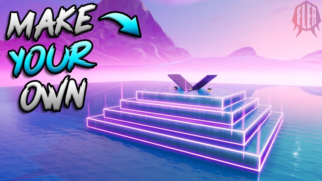 How To Make Your Own Floating Neon 1v1 Map...