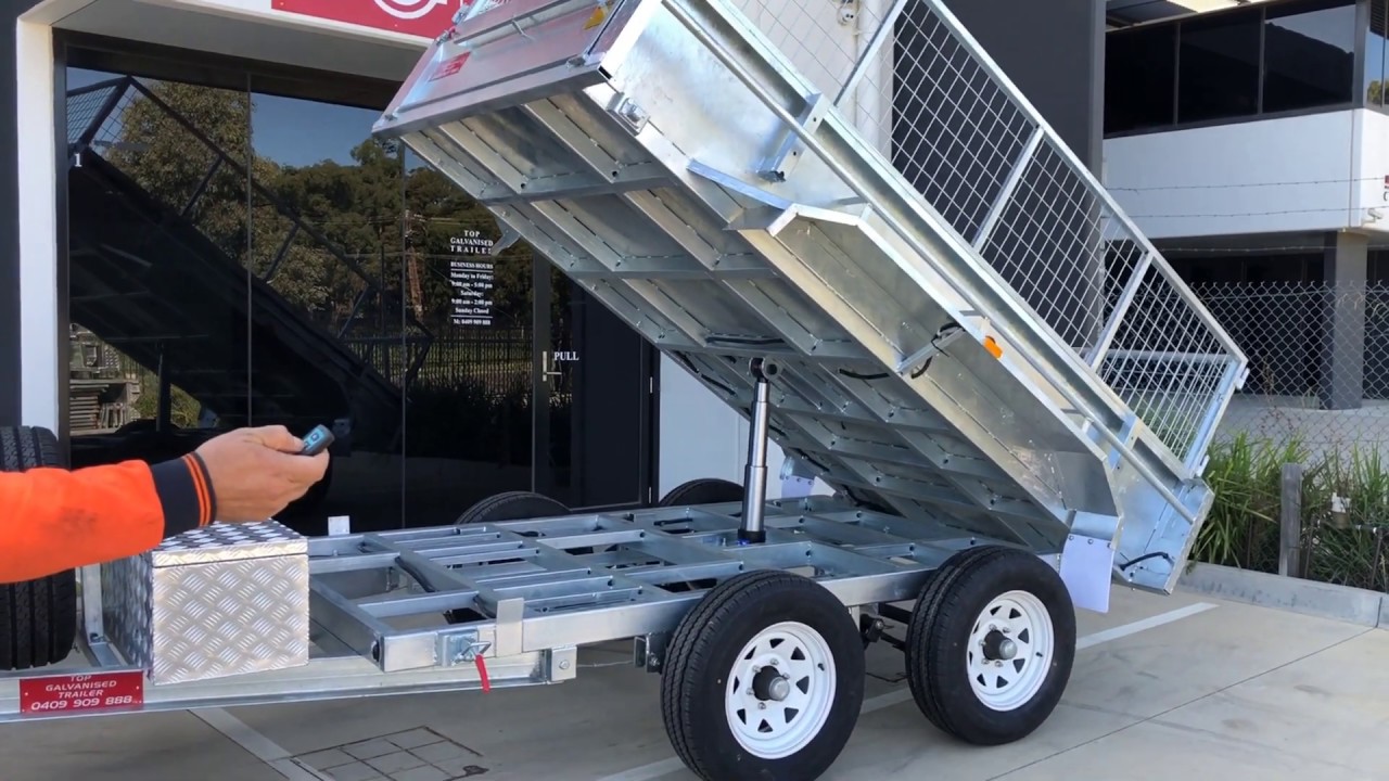 8x5 Hydraulic Tipper Trailer 3500kg ATM | Top Galvanised Trailer