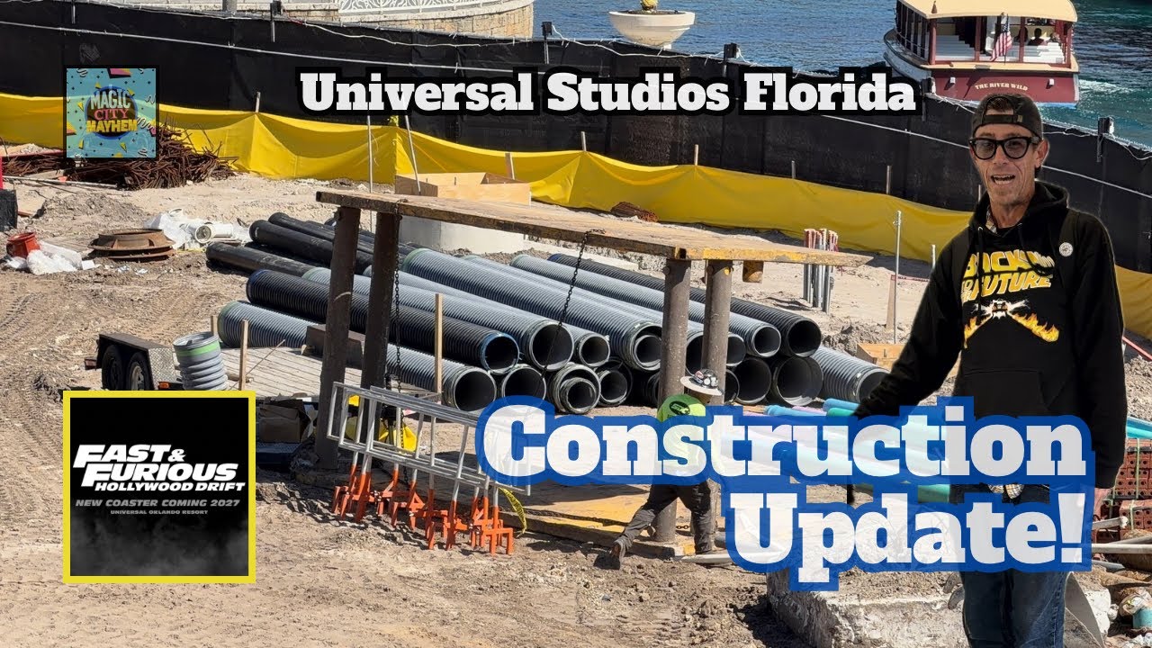 Обновленная информация о ходе строительства Hollywood Drift &mdash; Universal Orlando Resort, 10 феврал...