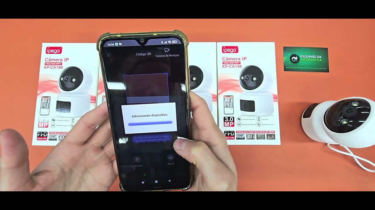 Como configurar CAMERA IP IPEGA KP-CA198 aplicativo HIEASY/ P6SLITE