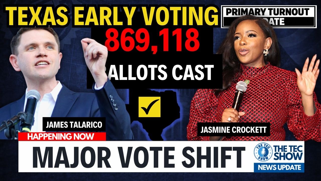 SHOCKING Texas Early Vote Numbers as President Goes UNDERWATER Across Key Issues